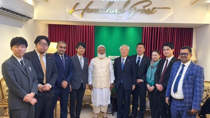 জামায়াত আমিরের সঙ্গে জাপানি নির্বাচন পর্যবেক্ষণ প্রতিনিধি দলের সাক্ষাৎ